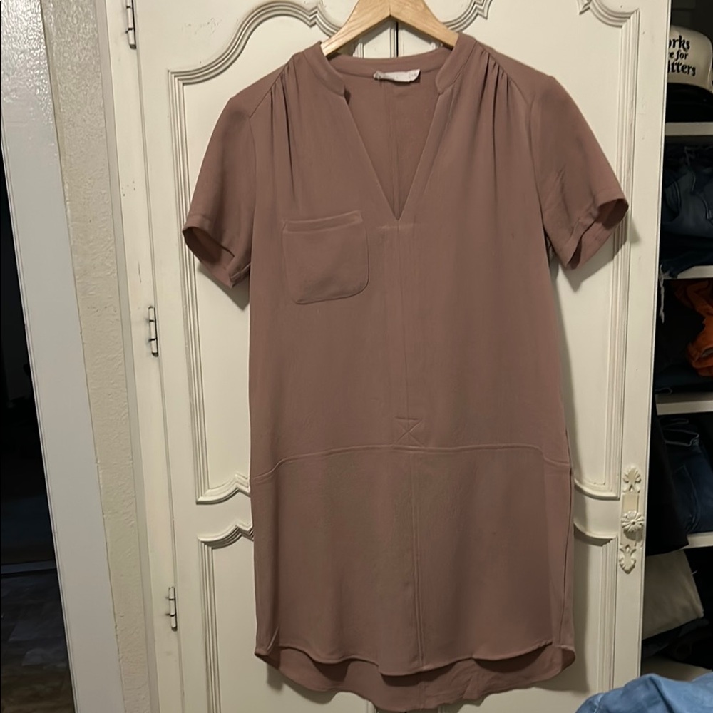 Lush Mauve Tunic Dress